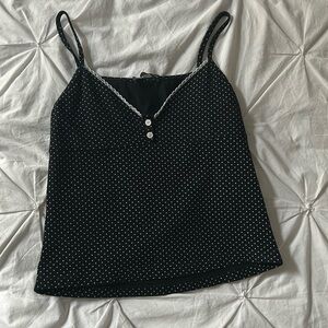 Brandy Melville polka dot tank top